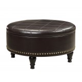 Augusta storage Ottoman - Espresso