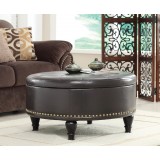 Augusta storage Ottoman - Espresso