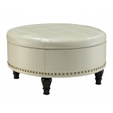 Augusta storage Ottoman - Cream