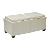 Bedford Storage Ottoman - Cream