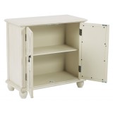 Kendra Storage Console - Opened - Cream