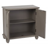 Kendra Storage Console - Opened - Grey