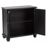 Kendra Storage Console - Opened - Black