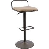 Lumisource Beta Industrial Barstool - Set of 2 - Perspective