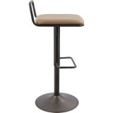 Lumisource Beta Industrial Barstool - Set of 2 - Side