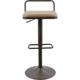 Lumisource Beta Industrial Barstool - Set of 2 - Front