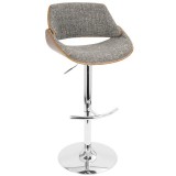 LumiSource Fabrizzi Barstool - GREY - Perspective