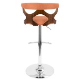 LumiSource Gardenia Barstool - ORANGE - Rear