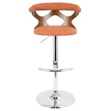 LumiSource Gardenia Barstool - ORANGE - Front