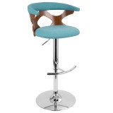 LumiSource Gardenia Barstool - TEAL - Perspective