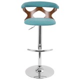 LumiSource Gardenia Barstool - TEAL - Front