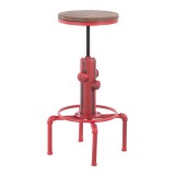 LumiSource Hydra Barstool - RED - Perspective