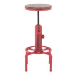 LumiSource Hydra Barstool - RED - Side