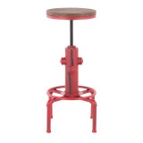LumiSource Hydra Barstool - RED - Front
