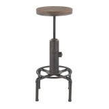 LumiSource Hydra Barstool - ANTIQUE - Side