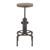 LumiSource Hydra Barstool - ANTIQUE - Front