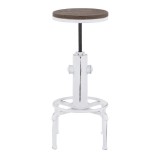 LumiSource Hydra Barstool - WHITE - Rear