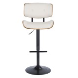 LumiSource Lombardi Barstool - CREAM - Front