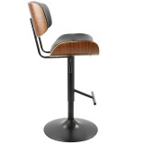 LumiSource Lombardi Barstool - GREY - Side