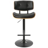 LumiSource Lombardi Barstool - BLACK - Front