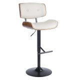 LumiSource Lombardi Barstool - CREAM - Perspective