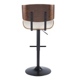 LumiSource Lombardi Barstool - CREAM - Rear