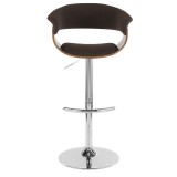  LumiSource Vintage Mod Barstool - ESPRESSO - Front
