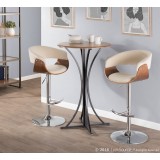  LumiSource Vintage Mod Barstool - CREAM - Lifestyle