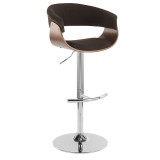  LumiSource Vintage Mod Barstool - ESPRESSO - Perspective