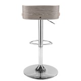 LumiSource Maya Barstool - ORANGE - Rear