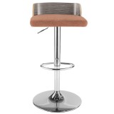 LumiSource Maya Barstool - ORANGE - Front