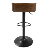 LumiSource Maya Barstool - CHARCOAL - Rear