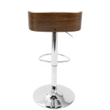 LumiSource Maya Barstool - CREAM - Rear