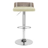 LumiSource Maya Barstool - LIGHT GREEN - Front