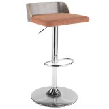 LumiSource Maya Barstool - ORANGE - Perspective