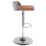 LumiSource Maya Barstool - ORANGE - Side