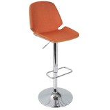 LumiSource Serena Barstool - ORANGE - Perspective
