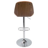 LumiSource Serena Barstool - ORANGE - Rear