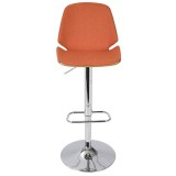 LumiSource Serena Barstool - ORANGE - Front