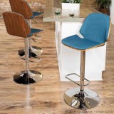 LumiSource Serena Barstool - BLUE - Lifestyle