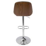 LumiSource Serena Barstool - BLUE - Rear