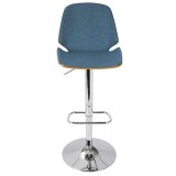 LumiSource Serena Barstool - BLUE - Front