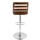 LumiSource Trevi Barstool - GREY - Rear