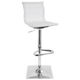 LumiSource Mirage Barstool - WHITE - Perspective