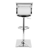 LumiSource Mirage Barstool - WHITE - Rear
