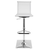 LumiSource Mirage Barstool - WHITE - Front
