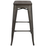 LumiSource Oregon Barstool - Set of 2 - ESPRESSO