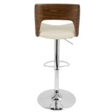 LumiSource Valencia Barstool - CREAM - Rear