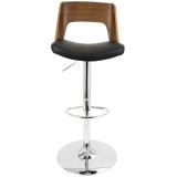 LumiSource Valencia Barstool - BLACK - Front