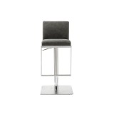 Whiteline Modern Living Clay Barstool - Grey - Front